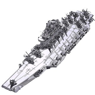 【現貨】拼酷遼寧艦金屬模型拼裝玩具3D立體金屬拼圖DIY創意模型5.31