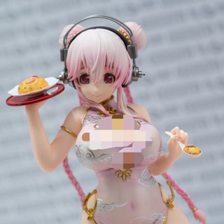 【2025NEW】新款美少女旗袍超級索尼子跪姿汽車書架機箱擺件手辦模型玩具禮物