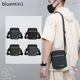 BLUEMIN單肩包,簡單的尼龍斜挎包,高質量大容量休閒的男士