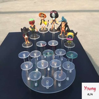 亞克力手辦盲盒泡泡瑪特香水飾品珠寶汽車模型公仔圓形階梯展示架