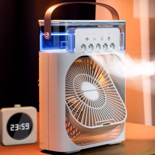 五孔多功能製冷噴霧USB風扇桌麵電風扇學生宿捨辦公室小風扇