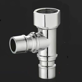 精品 洗衣機活接三通一進二出角閥分水器水龍頭一分二4分內外絲接頭 5c