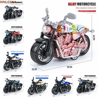 XINLEEN1回撤摩托車模型,合金拉回車模擬機車模型,機車迷你模擬摩托車模型兒童禮物