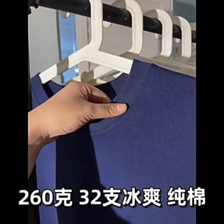 【HOT 本舖】男裝 夏季美式新款短袖T恤復古男女款簡約字母印花日常學生ins上衣