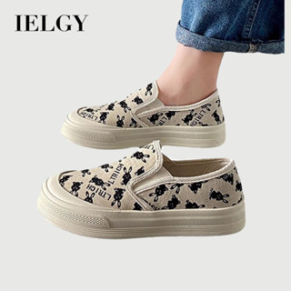 IELGY 樂福鞋布鞋女夏季透氣休閒平底帆布便鞋