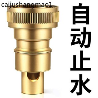洗衣機水龍頭自動止水閥防止脫落水嘴轉接頭全銅專用家用4分配件