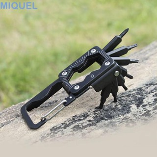MIQUEL車輛維修工具,不鏽鋼緊湊型螺絲刀便攜式螺絲刀套裝,開瓶器六角十字時尚多功能摺疊工具測量裝置