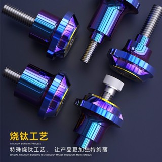 新品現貨機車改裝配件燒鈦燒藍螺絲蓋電動車裝飾車牌不鏽鋼螺絲通用20250530