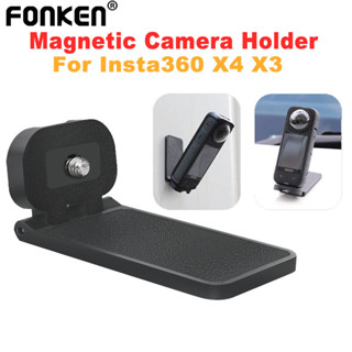 Fonken 磁性運動相機支架適用於 Insta360 X3 X4 桌面支架壁掛式支架底座