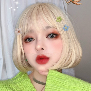 ❤️[限時免運][現貨下殺]❤️假髮白金色短直髮動漫移動城堡哈爾COS萬用空氣劉海頭套