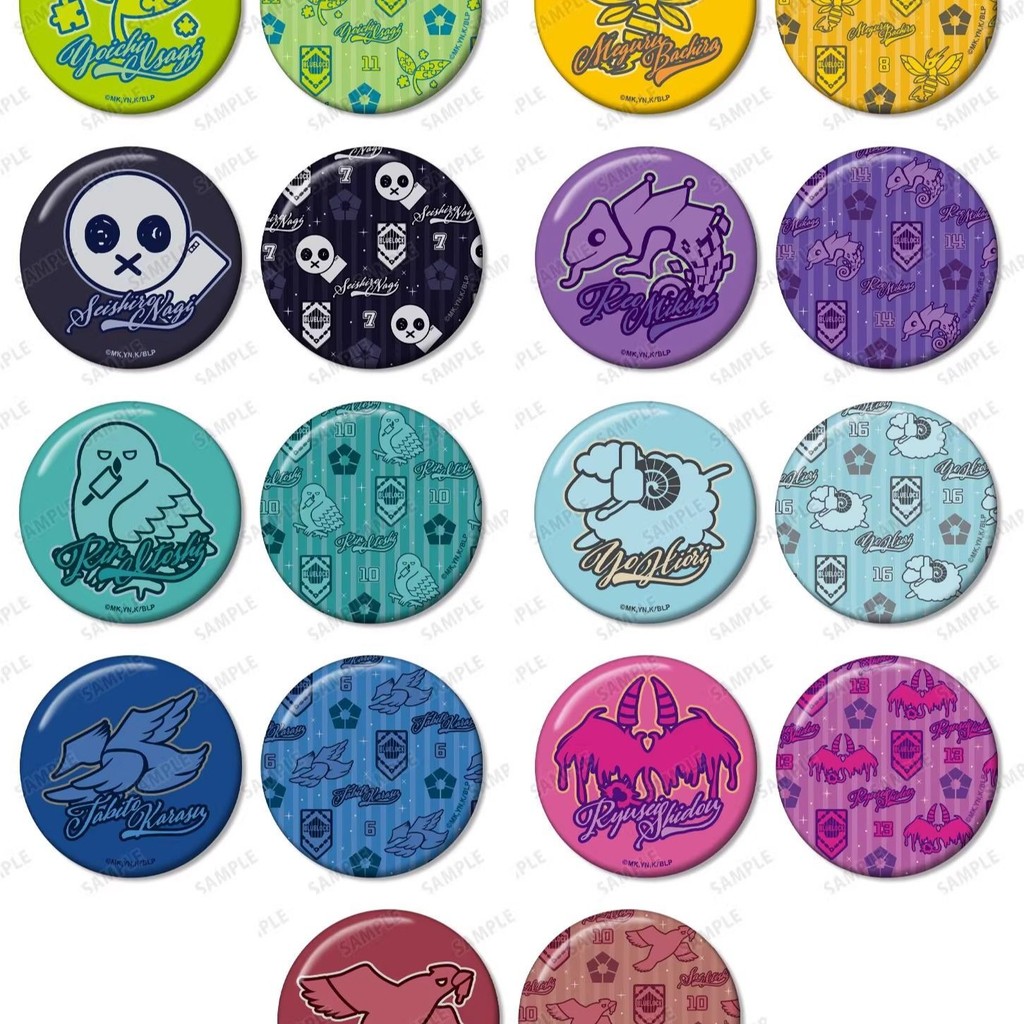 免運 AMNIBUS 藍色監獄 藍鎖 角色印象名字吧唧徽章 週邊 小胡桃小店