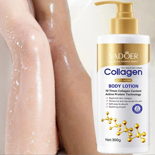 VASELINE 300g 骨膠原蛋白抗皺身體乳,滋潤身體,滋潤柔軟肌膚,含甘油、凡士林、膠原蛋白和其他成分