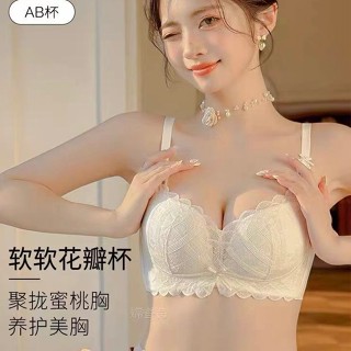 內衣女生 無鋼圈內衣 胸罩 性感蕾絲 Bra 小胸聚攏上託 收副乳 防下垂 固定杯內衣 吸濕透氣 可調節肩帶