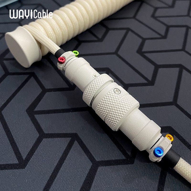 WAYi客製化鍵盤航插線數據線Retro Light配色彩色螺絲typec接口