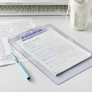 PEWANYA4檔案夾管理器,文件檔案夾書寫板透明A4剪貼板,書寫剪貼板帶低調金夾檔案夾板夾