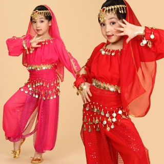 六一兒童印度舞服裝少兒舞蹈表演兒童肚皮舞套裝女童印度舞表演服六一兒童印度舞服裝少兒舞蹈表演兒童肚皮舞套裝女童印度舞表演服
