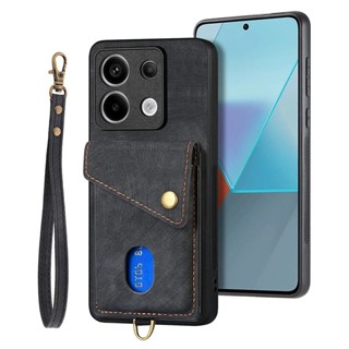 XIAOMI 紅米 適用於小米紅米 Note 13 Pro Pro+ ProPlus 4G 5G 手機殼時尚皮革復