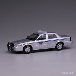 [925HOT]596 Model 1:64 福特 皇冠銀灰色 CV 維多利亞閤金汽車模型閤金壓鑄模型diecast M