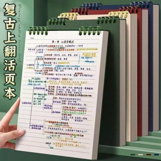活頁筆記本大學生本子b5記事本可拆卸高顏值線圈考研專用加厚6.7