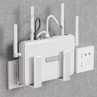 🔥桃園出貨 路由器放置架 路由器收納盒 wifi壁掛置物架 網路分享器收納架 免打孔 懸掛式置物架 壁掛式機上盒架