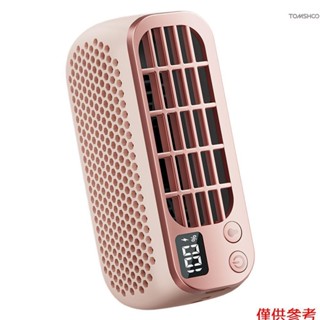 Winn 便攜式無葉風扇 USB 可充電臺式冷卻風扇帶夜燈支援 5 種風速和 2 種燈光模式,適合家庭辦公室戶外野營野餐
