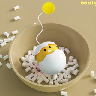 BARR1Y逗貓玩具,發聲可愛的電動不倒翁玩具,寵物用品雞蛋形狀自動貓聲音玩具室內使用