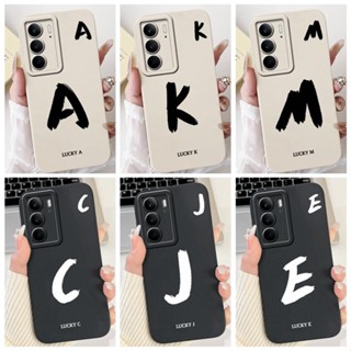 適用於 Realme C75 4G RMX3941 / Realme C75x 手機殼啞光軟 TPU 矽膠外殼黑色白色字