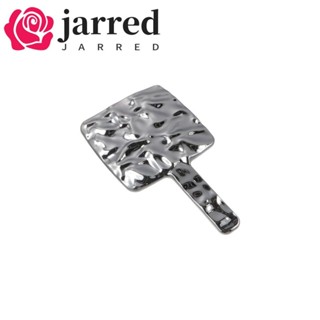 JARRED 手持鏡子,高畫質液體造型化妝鏡,便攜式 Ins 銀色時尚梳妝鏡家用