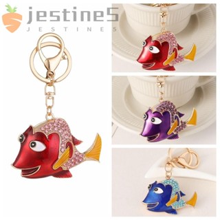 JESTINE可愛的海底總動員吊墜,小魚包包汽車鑰匙裝飾卡通動物鑰匙扣,精美的裝飾品合金汽車鑰匙鏈