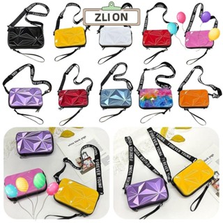 ZLION1迷你旅行箱,7吋PVC多功能的化妝包,時尚大容量純色防水的斜揹包夏季旅遊