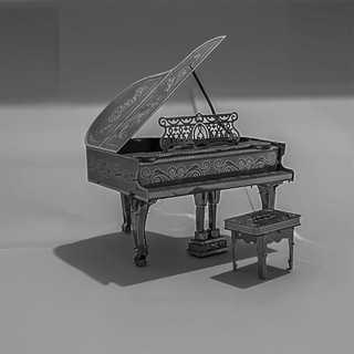臺灣現/貨✨ 拼圖 立體拼圖 3d立體拼圖 鋼琴3D金屬拚圖DIY手工立體拚圖拚裝玩具益智玩具創意生日