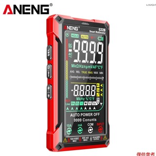 ANENG 數字萬用表測試儀觸摸自動量程 9999 計數可充電防燒歐姆安培電壓表,帶 DC/AC 電流電壓電阻