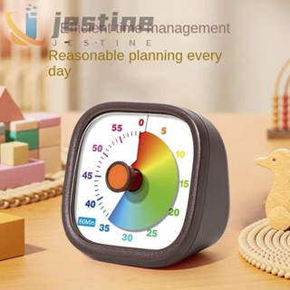 JESTINE 倒計時時鐘,運動掃秒視覺計時器,方便靜音 60 分鐘,帶支架廚房烹飪計時器室內