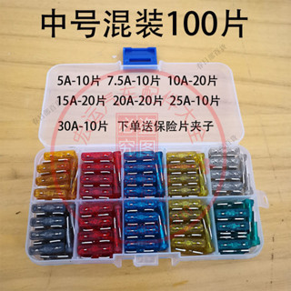 🍈優價🍈汽車保險通用型保險片保險絲5A-40A中號小號迷你車用熔斷式保險片