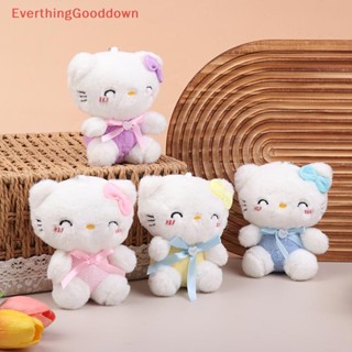 三麗鷗 Ed Sanrio Hello Kitty 毛絨玩具鑰匙扣卡通 KT 貓毛絨玩具軟填充娃娃掛件汽車鑰匙圈揹包包裝