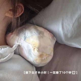 客製化抱枕 趴趴墊 【護頸好物！】蕎麥三角頸椎枕腰靠枕午睡枕枕頭純蕎麥殼成人女生