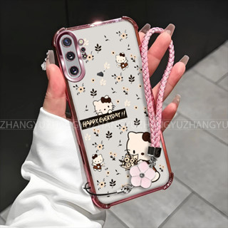 SAMSUNG 三星NOTE 10 pro NOTE 20 ULTRA手機殼可愛貓花防摔四角矽膠TPU透明軟殼HD002