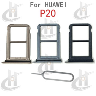 適用於華為 P20 Sim 卡託盤插槽支架卡架讀卡器 SD 插槽適配器更換零件