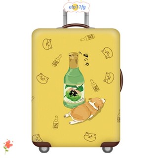 ELO11拉桿箱旅行箱保護套,彈力的防塵行李箱保護套,耐磨18-24寸卡通旅行行李箱套箱包