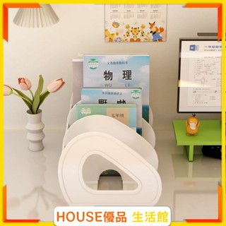 🔥臺灣出貨🔥桌面書立書架 收納盒 透明學生書本書桌立架 分隔板亞克力筆筒置物架 書架擋板 書立 書架分隔板