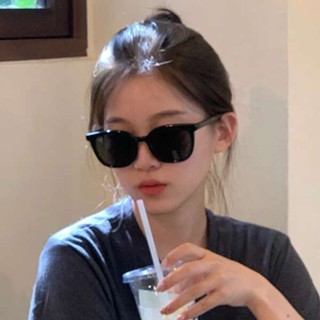 ins 眼鏡 鏡框 黑框眼鏡 半框眼鏡 黑色墨鏡女高級感ins防紫外線太陽鏡2024開車眼鏡潮方形通用黑框