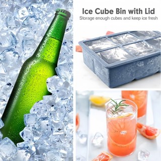 矽膠6連方冰格5CM大冰塊廚房製冰模型威士忌食品級矽膠冰格模具