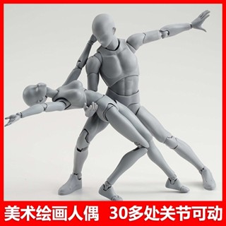 🔥免運🔥萬代SHF素體人偶繪畫輔助模型關節可動人體手辦動漫美術素描參考