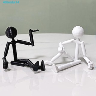 LEOTA多關節火柴人玩具,多關節可移動3D列印人體模型,3D列印動作人物新奇火柴人拼裝機器人