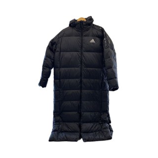 Adidas 阿迪達斯 EH3969 羽絨外套長版輕盈羽絨 O 尼龍黑色 日本直送 二手