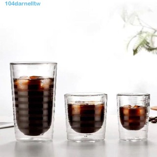 DARNELLTW咖啡玻璃杯,耐熱85/150/350毫升咖啡杯,飲具雙層壁透明的酒杯牛奶