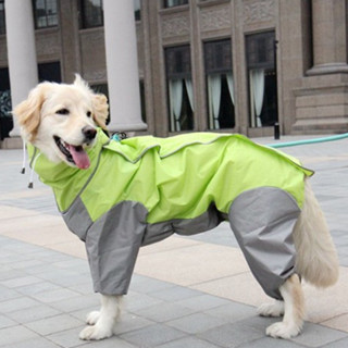 寵物雨衣 狗狗雨衣 寵物雨衣中大型犬金毛薩摩阿拉斯加防水四腳雨衣狗狗連帽雨衣 TeKL