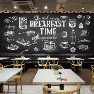 定製黑闆快餐咖啡桌布餐廳咖啡店咖啡廳麵包店背景桌布