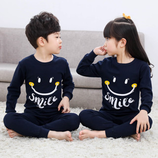 女童睡衣Girls' pajamas兒童內衣套裝純棉男童女童全棉小孩保暖睡衣長袖秋裝寶寶秋衣衛生褲新款25.6.3