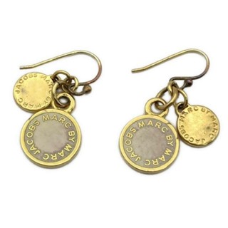 Marc by Jacobs gold tone Co A M O R 耳環 金色 米色 水鑽 日本直送 二手
